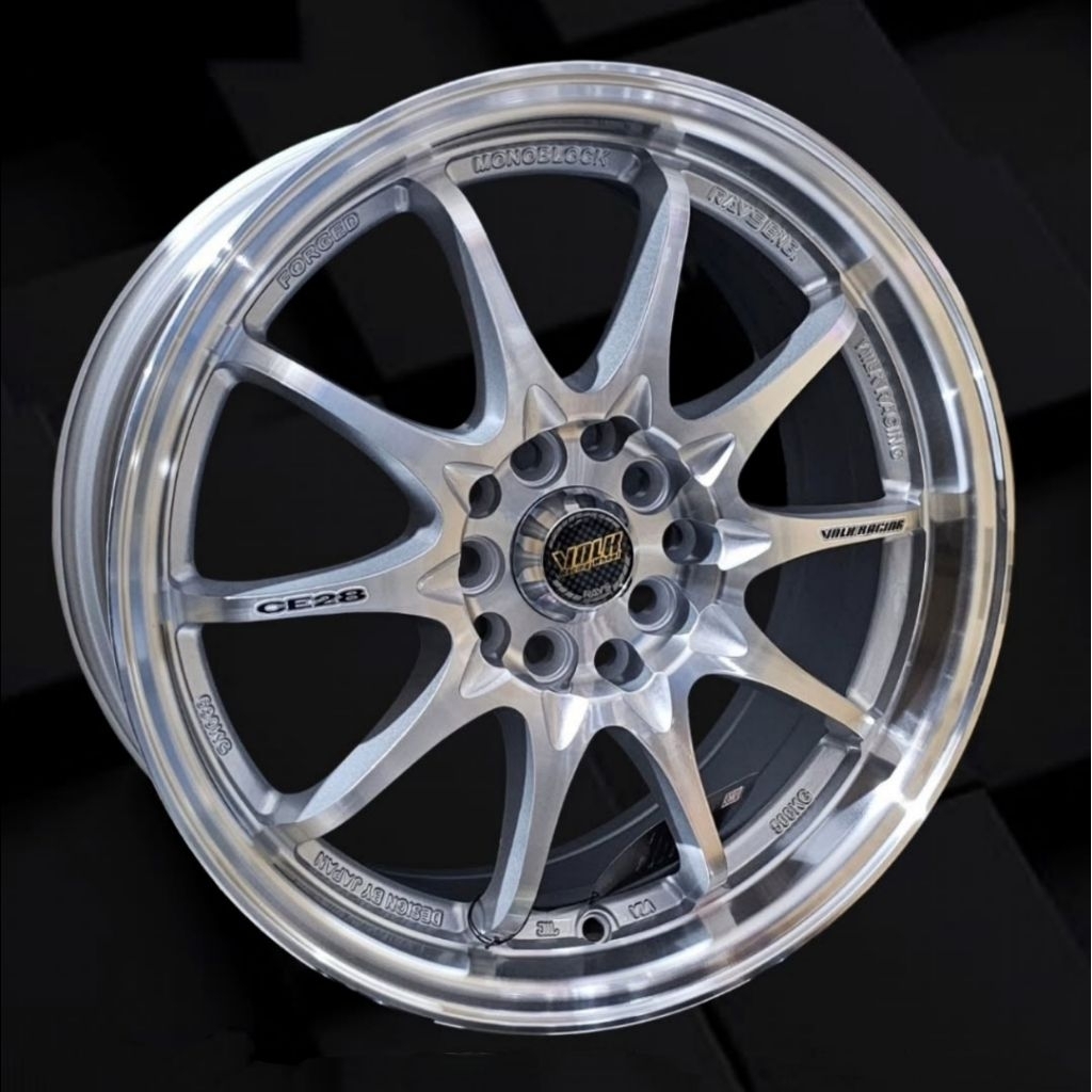 velg CE28 FLOW FORMING ring 16 pcd 5X100 - 5X114,3 lebar 7 et 40 velg mobil r16 velg racing ring 16 