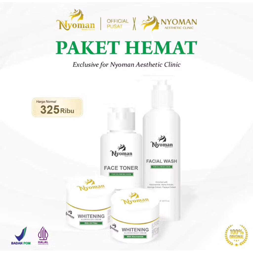 [COD] NYOMAN SKINCARE PAKET HEMAT LAMA