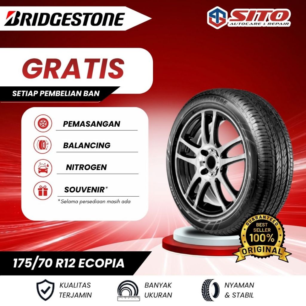[WAJIB TANYA STOK] BAN BRIDGESTONE 175/70 R12 ECOPIA