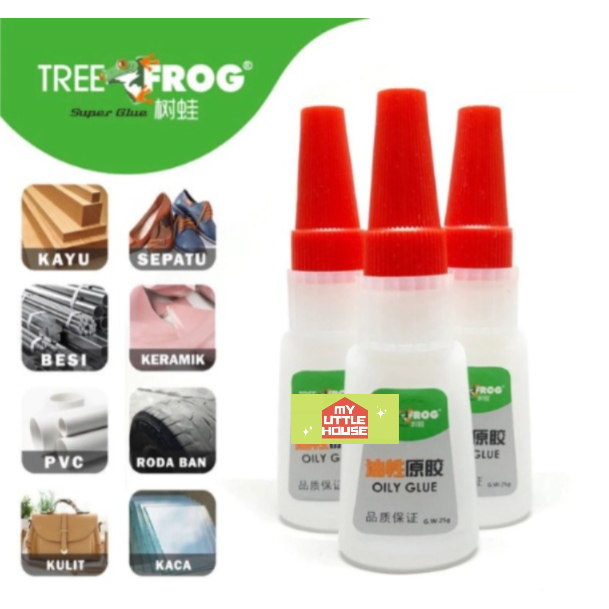 Lem Super Kuat Glue TREE FROG Serbaguna Cairan Perekat Multiguna 25Gram Lem Sepatu / Lem Tree Frog /
