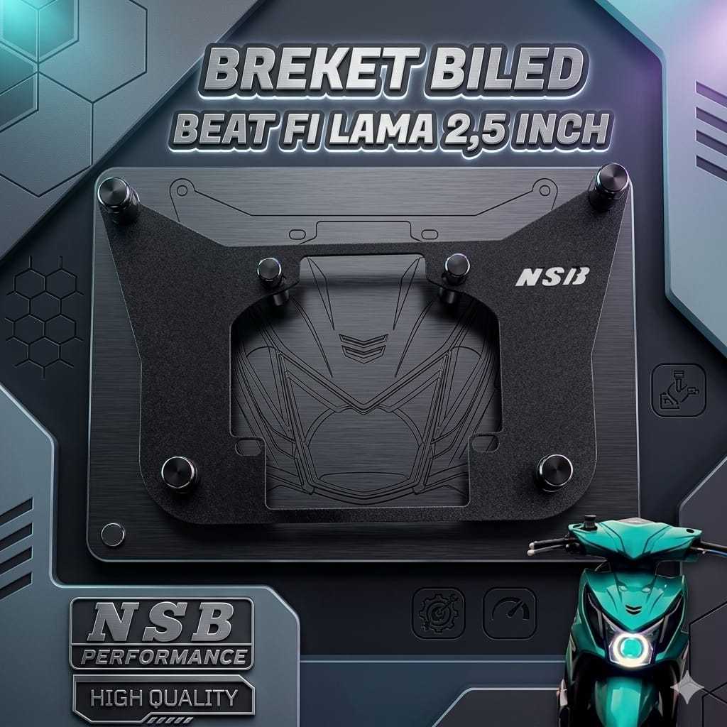 BREKET BRACKET DUDUKAN LAMPU BILED PROJIE 2,5 INCH BEAT FI BEAT FI LAMA 2013 SRC55