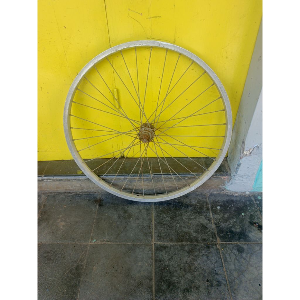 velk sepeda mtb 24 depan saja alloy second merk kinlin taiwan