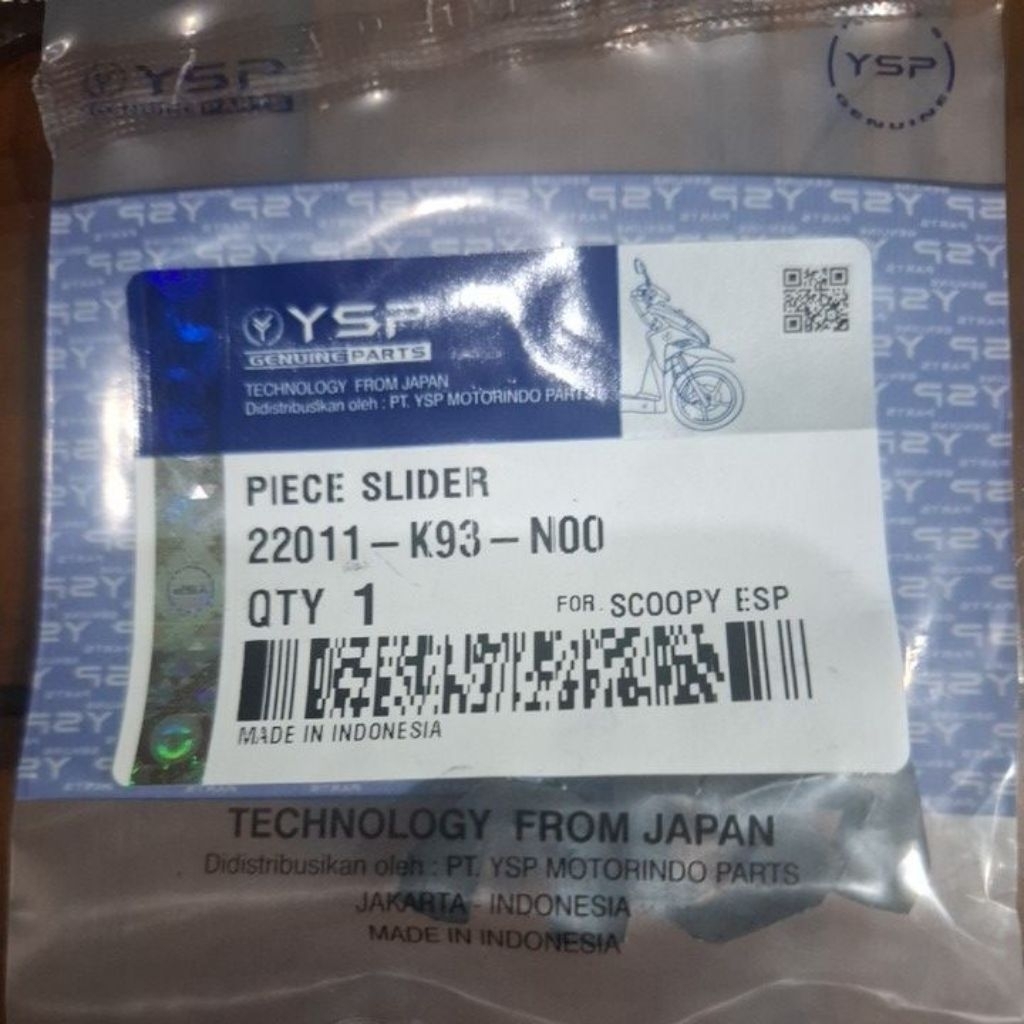 YSP ORIGINAL PIECE SLIDER SCOOPY ESP / K93