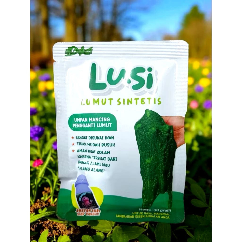 LUSI Lumut Sintetis 30gr - Umpan Pancing Ikan Air Tawar Bahan Alami