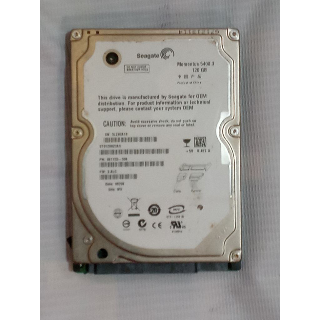 HDD Laptop 2.5" 120gb Seagate