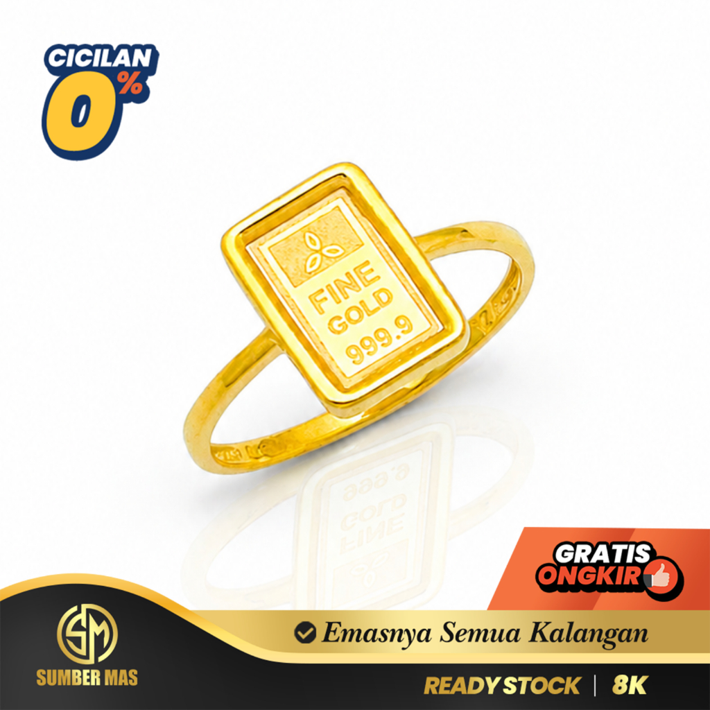 Cincin Emas Lm Fashion 8K - SUMBER MAS