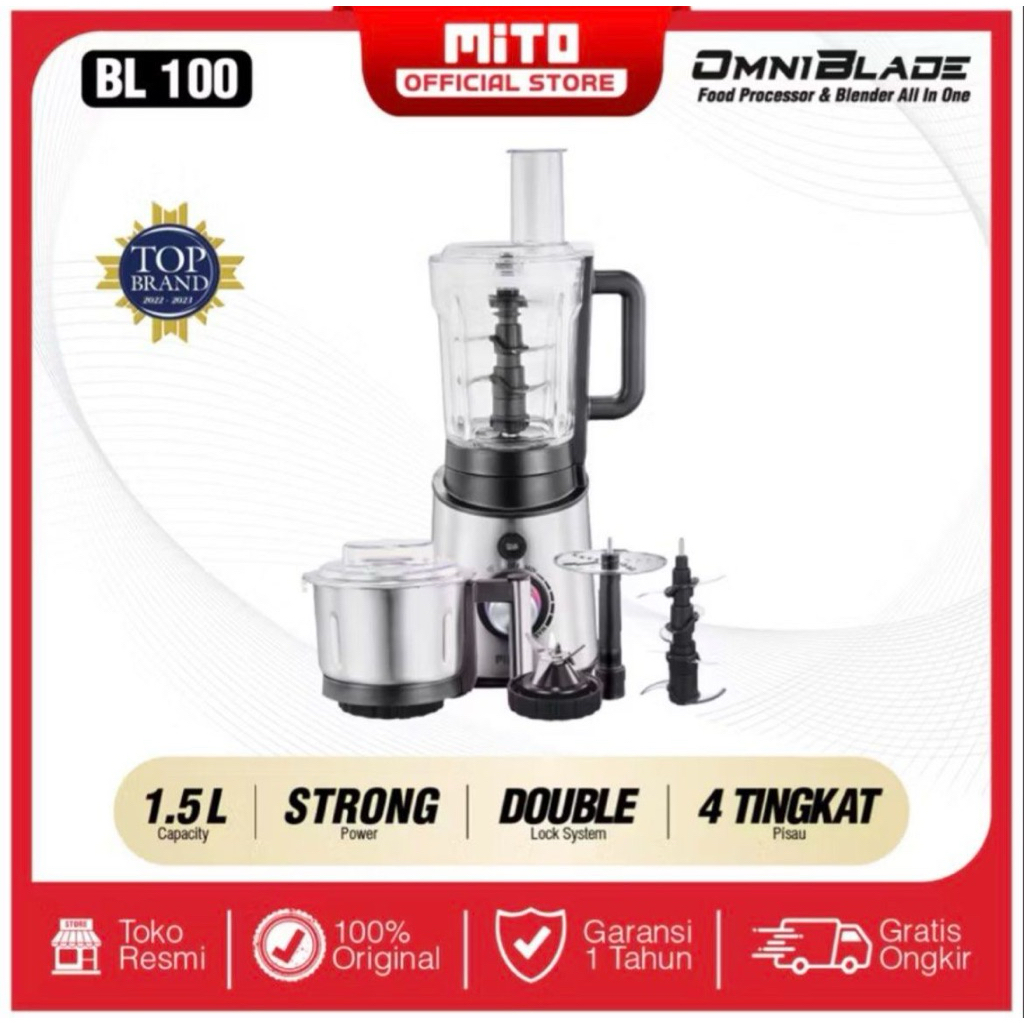 Mito Food Processor Omni blade Blender BL100