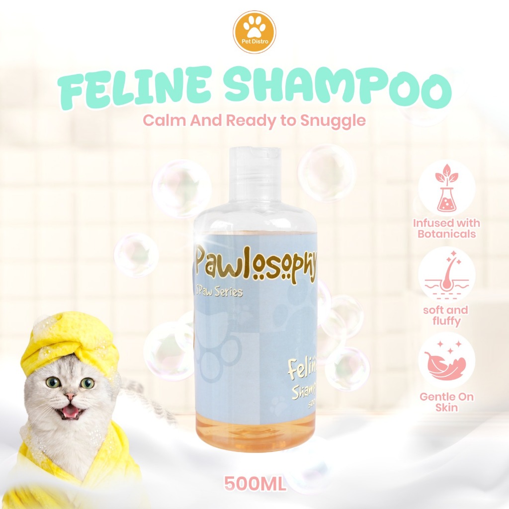 Pawlosophy Cat Shampoo 500ml Shampoo Kucing Anti Bau Pembersih Bulu Aman