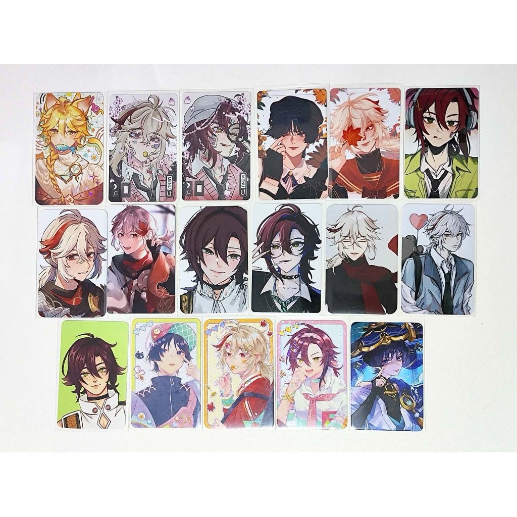 Genshin Impact Photocard Fanmerch Kazuha Wanderer Heizou Venti