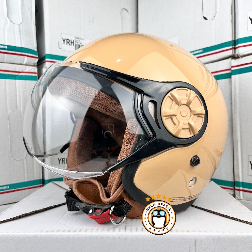HELM HIJAB WANITA YRH PREMIUM S-TRHEE SNI