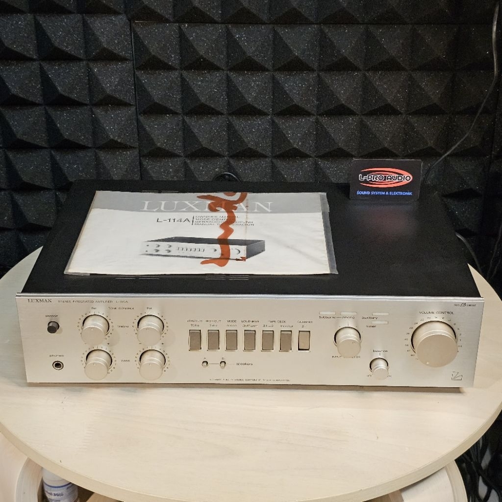 Amplifier LUXMAN L-114A unit baru NOS made in Japan