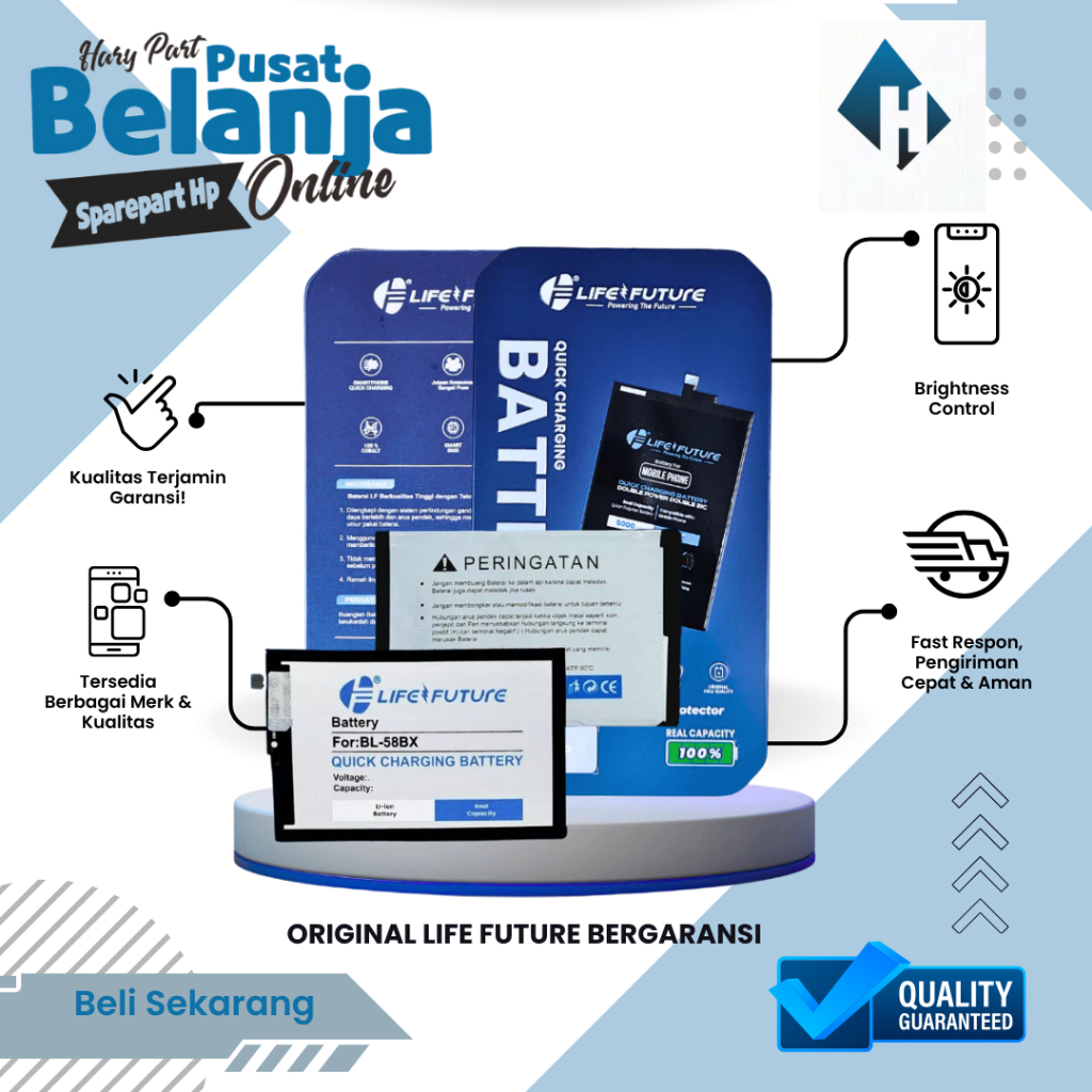 BATERAI IPHONE 12 PRO MAX LIFE FUTURE ORIGINAL BERGARANSI