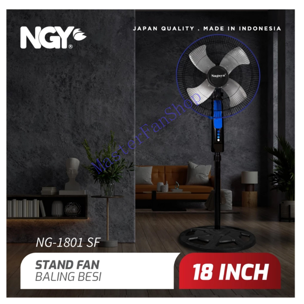 NAGOYA NGY NG1801SF NG 1801 SF Stand Fan Tornado / Kipas Angin Berdiri 18 inci 45 cm