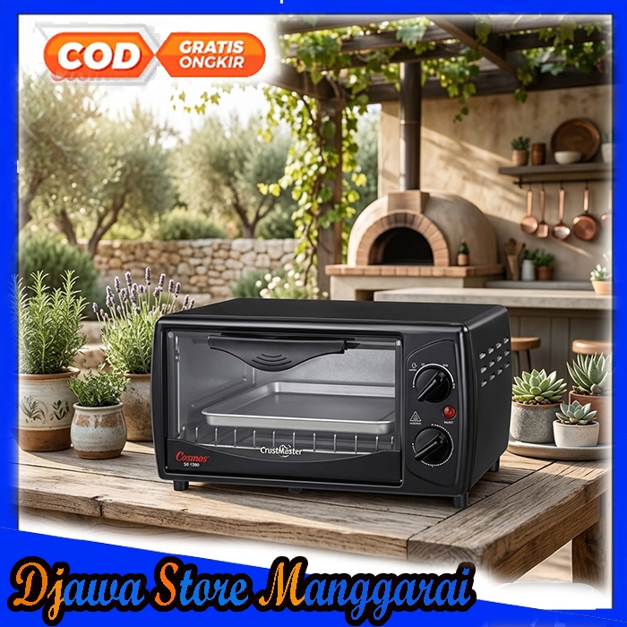 Oven Listrik Cosmos CO-9909 9 Liter, Hemat Listrik, Kapasitas Besar, Desain Kompak