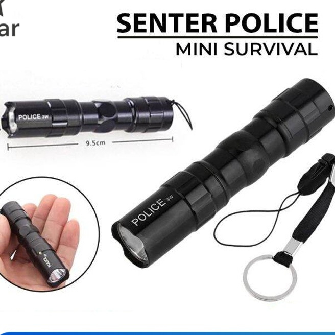 Senter Baterai Mini LED Tenaga Baterai