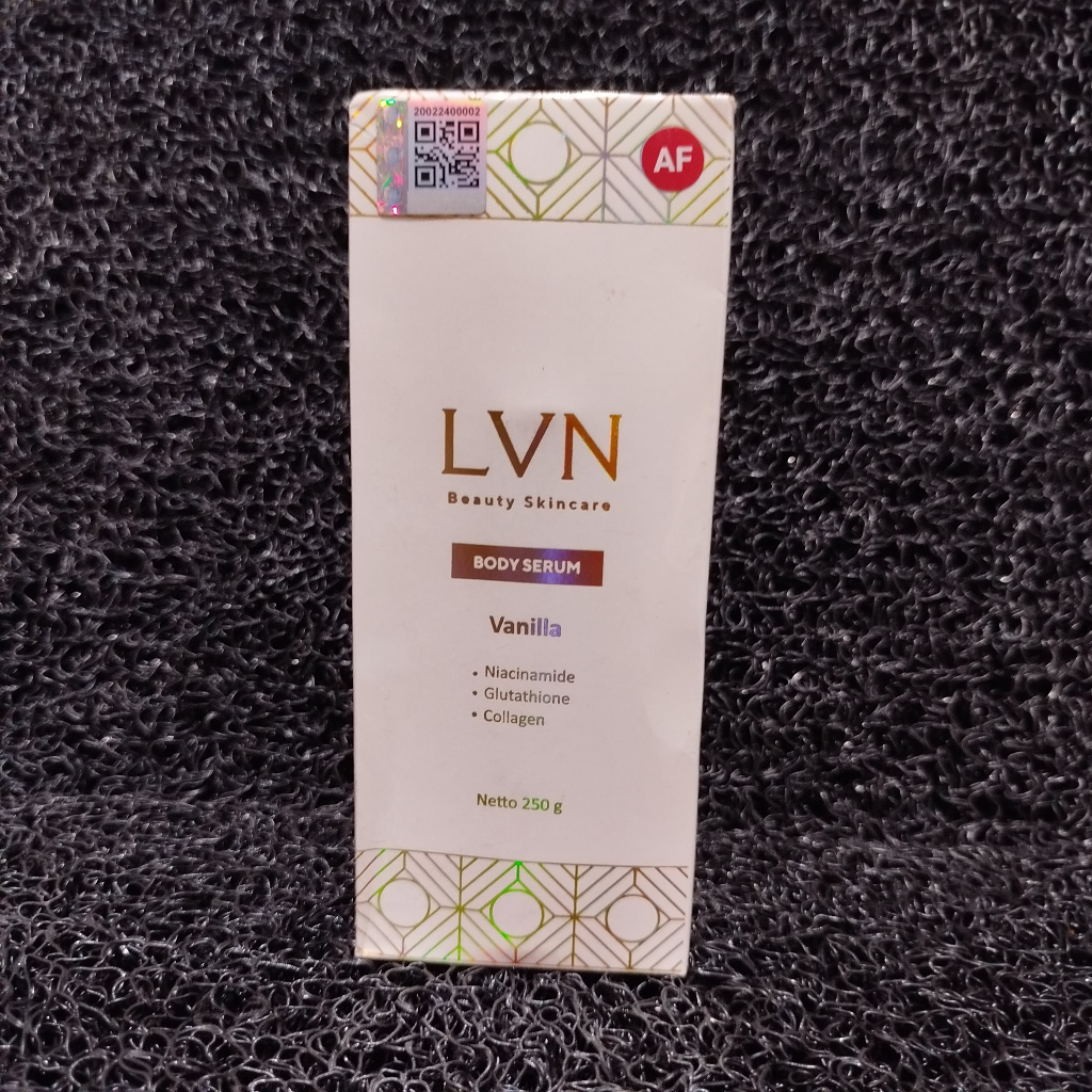 [Ready] LVN Beauty Skincare Body Serum Vanilla 250g - Pemutih Badan Niacinamide Glutathione Collagen