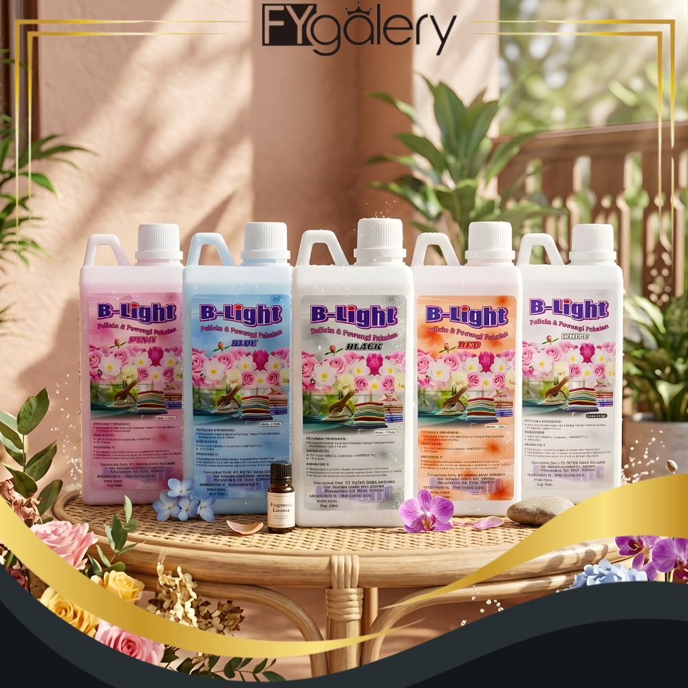 FYGALERY B-Light Pelicin & Pewangi Pakaian 1 Liter - Pelicin Setrika Laundry Murah Y8306