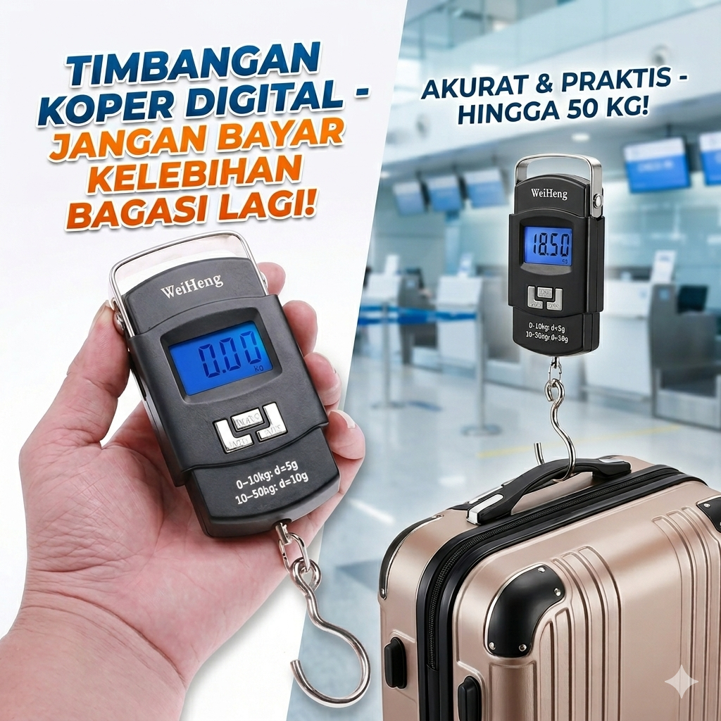 [ SUPER ] Weiheng Timbangan Gantung Digital Elektrik Aski Weiheng Portable Scale Kapasitas Up To 50k