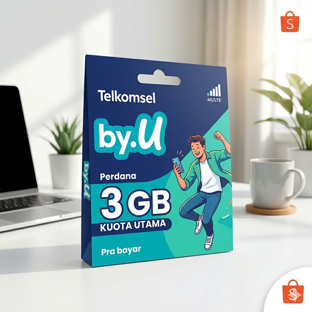 Perdana Telkomsel ByU 3GB Siap Pakai