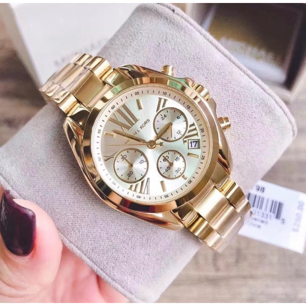 Jam Tangan Wanita Couple MK5798 Gold Stainless Steel