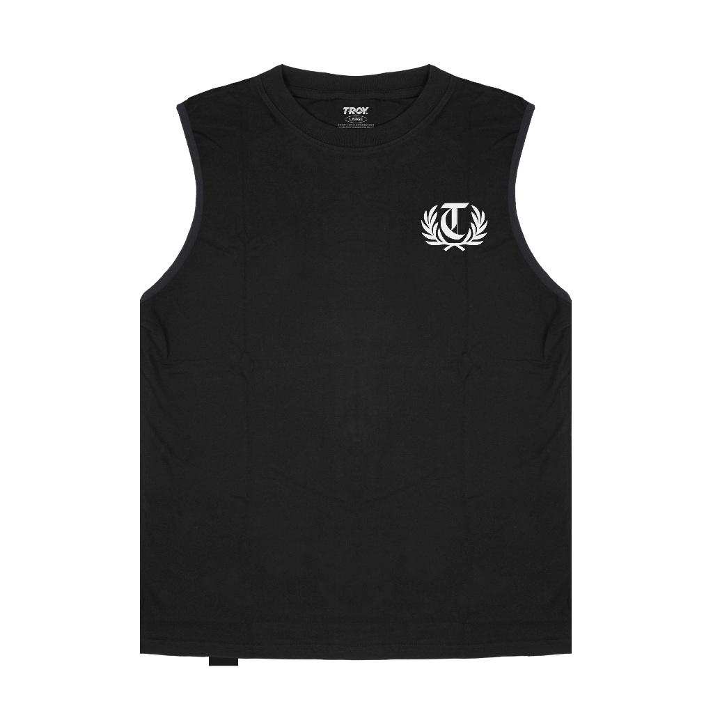 Troy Company Kaos Singlet Pria Hitam - Perry Singlet Sleeveless Black TS 3608