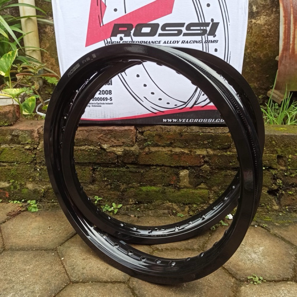 Velg Rossi WM Black Glossy Hitam Glossy