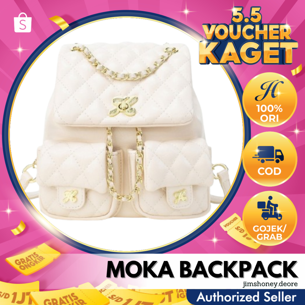 Jims Honey MOKA BACKPACK Mini Tas Ransel Gendong Punggung Kecil Wanita Cewek Korea Jimshoney JH