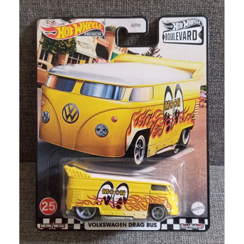 Hot Wheels Premium VW Drag Bus Mooneyes diecast mobil mainan hotwheels Mooneyes collector items