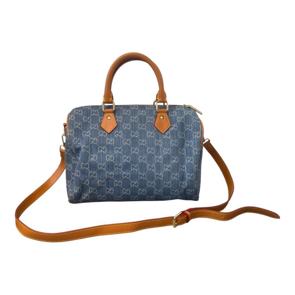 tas gucci gg denim speedy bag