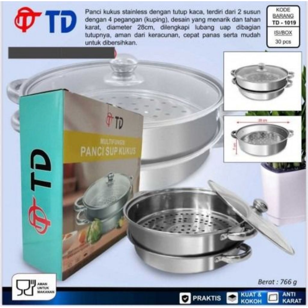 Panci kukus TD/ panci kukus ukuran 28cm