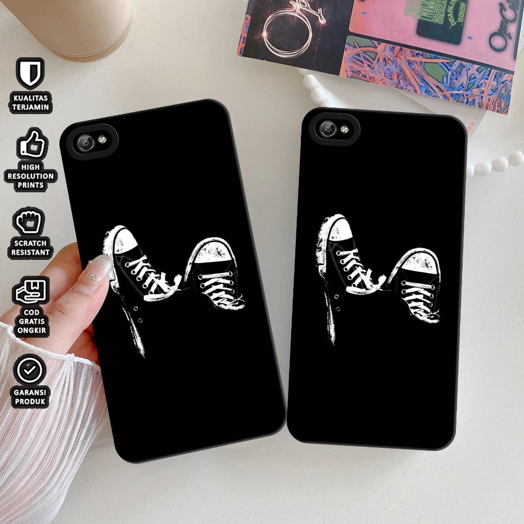 Case Hp For Vivo V5 / Y65 / Y67 / 1601 / 1719  ( BR-BLCK )  Kesing Hp - Softcase Procamera - Case Te