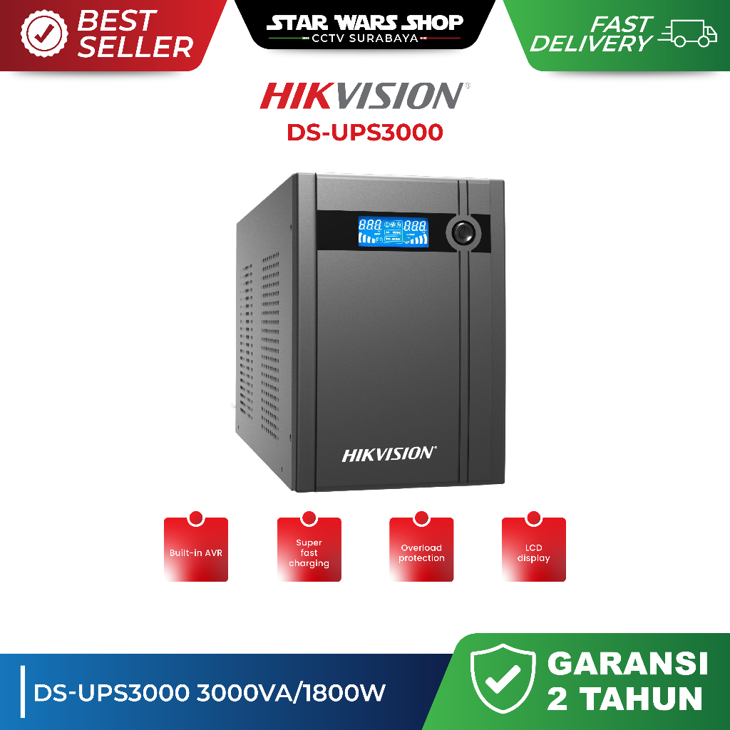 DS-UPS3000 - HIKVISION UPS 3000VA