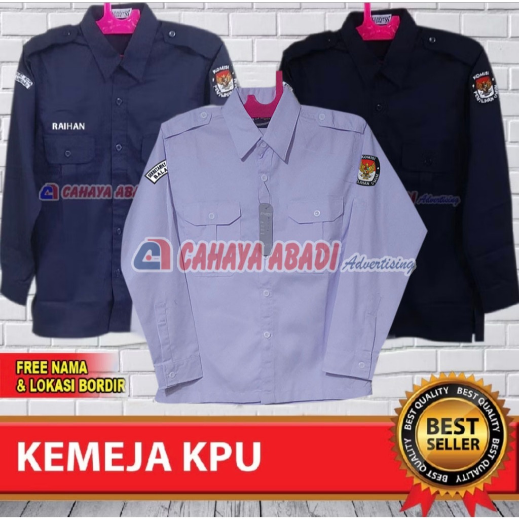 Kemeja KPU Baju KPU Seragam Komisi Pemilihan Umum