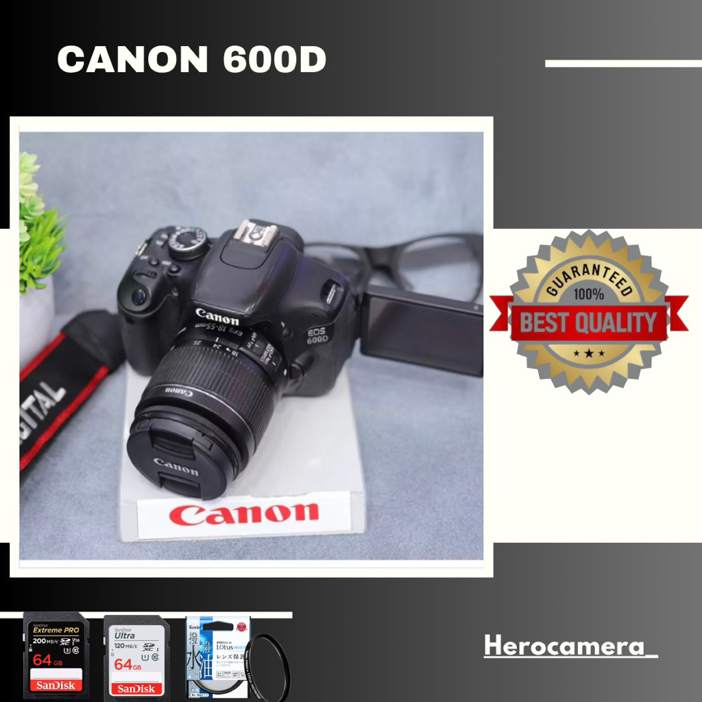 CANON EOS 600D / KISS X5 MULUS SIAP PAKAI KAMERA MURAH RAMAH UNTUK PEMULA