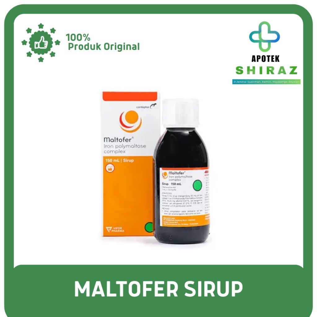 Maltofer Sirup 150 ml - Suplemen Zat Besi untuk Anak 2-12 Tahun