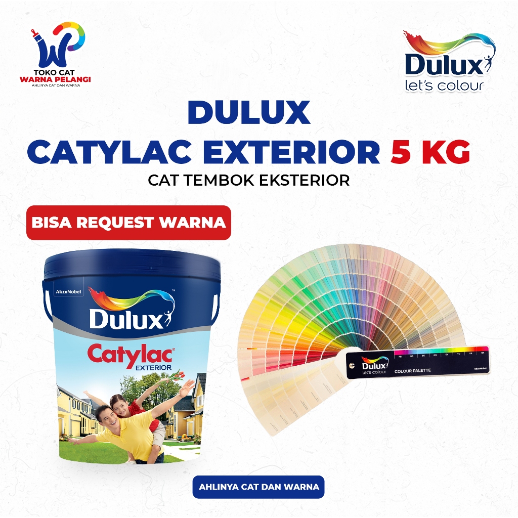 Cat Dinding DULUX Catylac Exterior 5 Kg | Cat Tembok Tinting Dulux Catylac Exterior 5 Kg