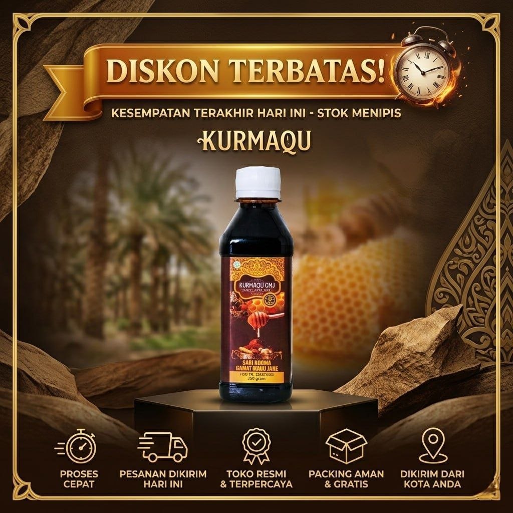 DISKON TERBATAS Kurmaqu GMJ Sari Kurma Dan Madu Madu Sari Kurma Asli Madu