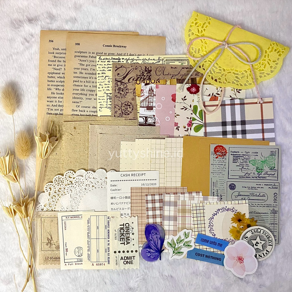 Journal kit / Scrapbook kit Vintage Aesthetic/ DIY Scrapbook/journal
