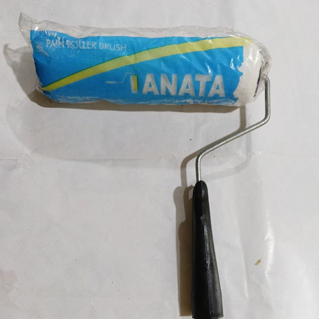 Kuas Roll Cat Tembok ANATA - Kecil, Warna Biru, Praktis