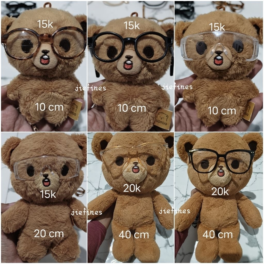 kacamata doll boneka 10 20 40 cm eyeglasses