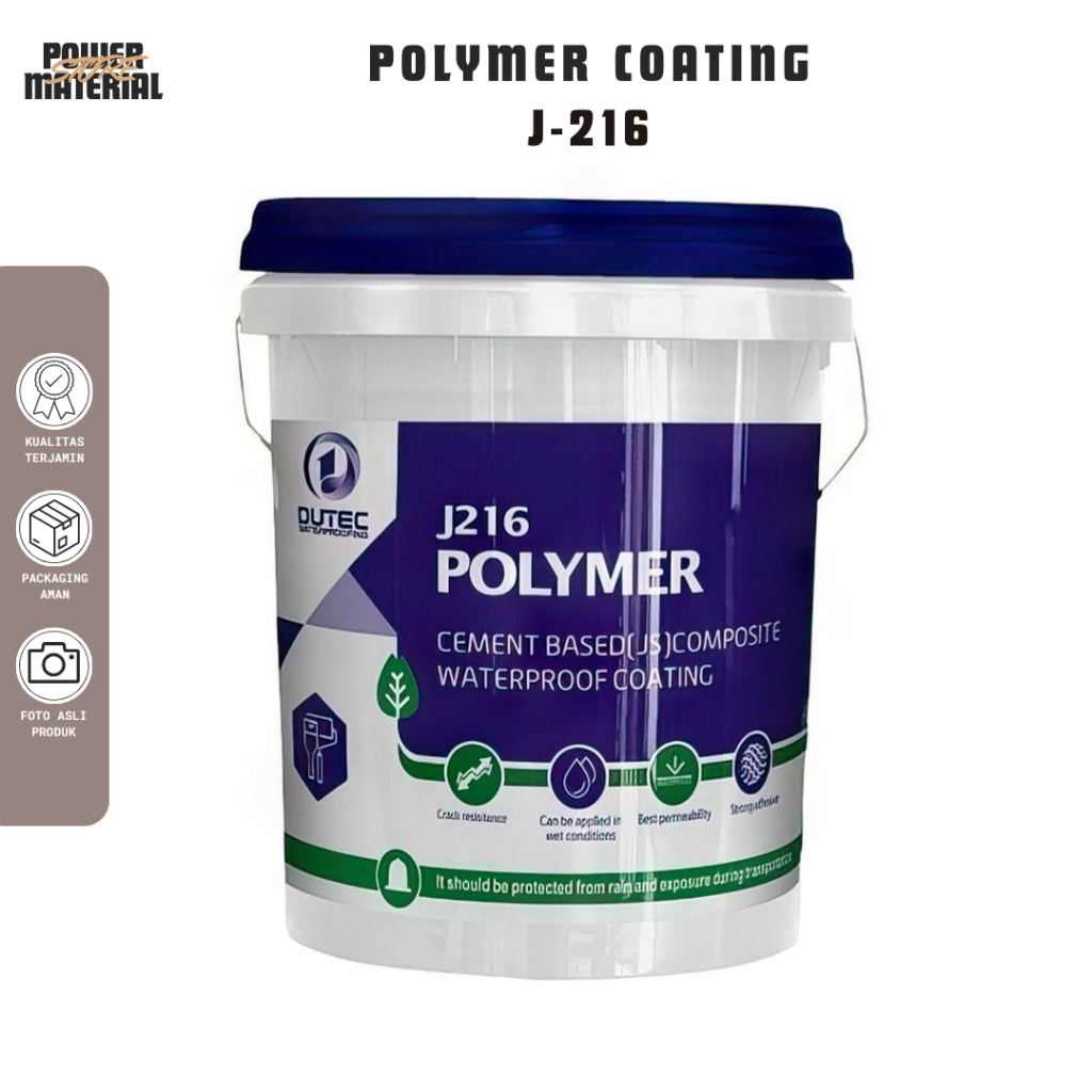 J-216 DUTEC Cement Based Polymer Waterproofing Coating (JS) Liquid