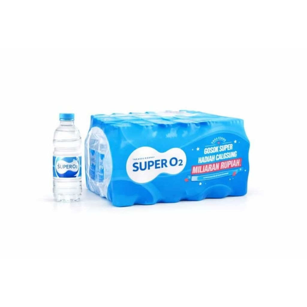 air mineral super O2 kemasan 200ml 1 krat isi 24