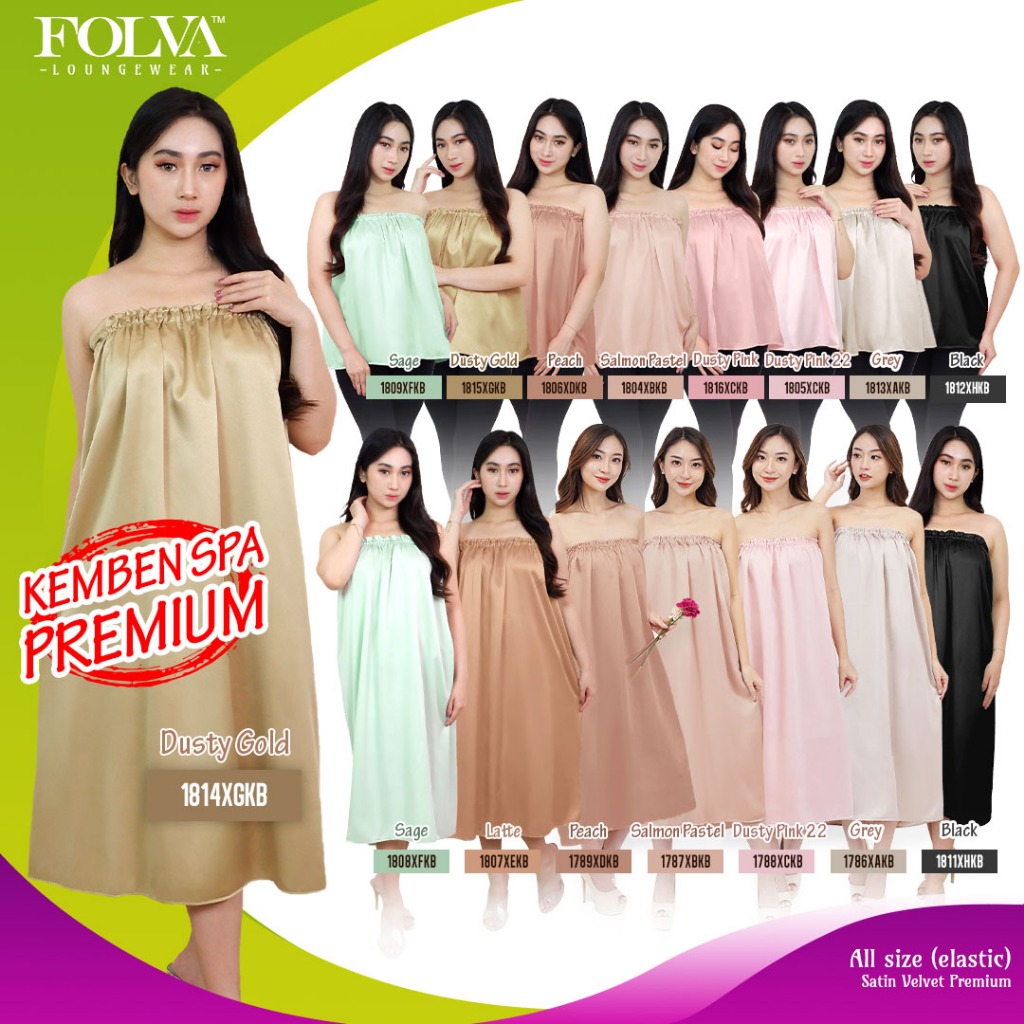FOLVA Kemben SPA Facial Salon Satin Premium Polos