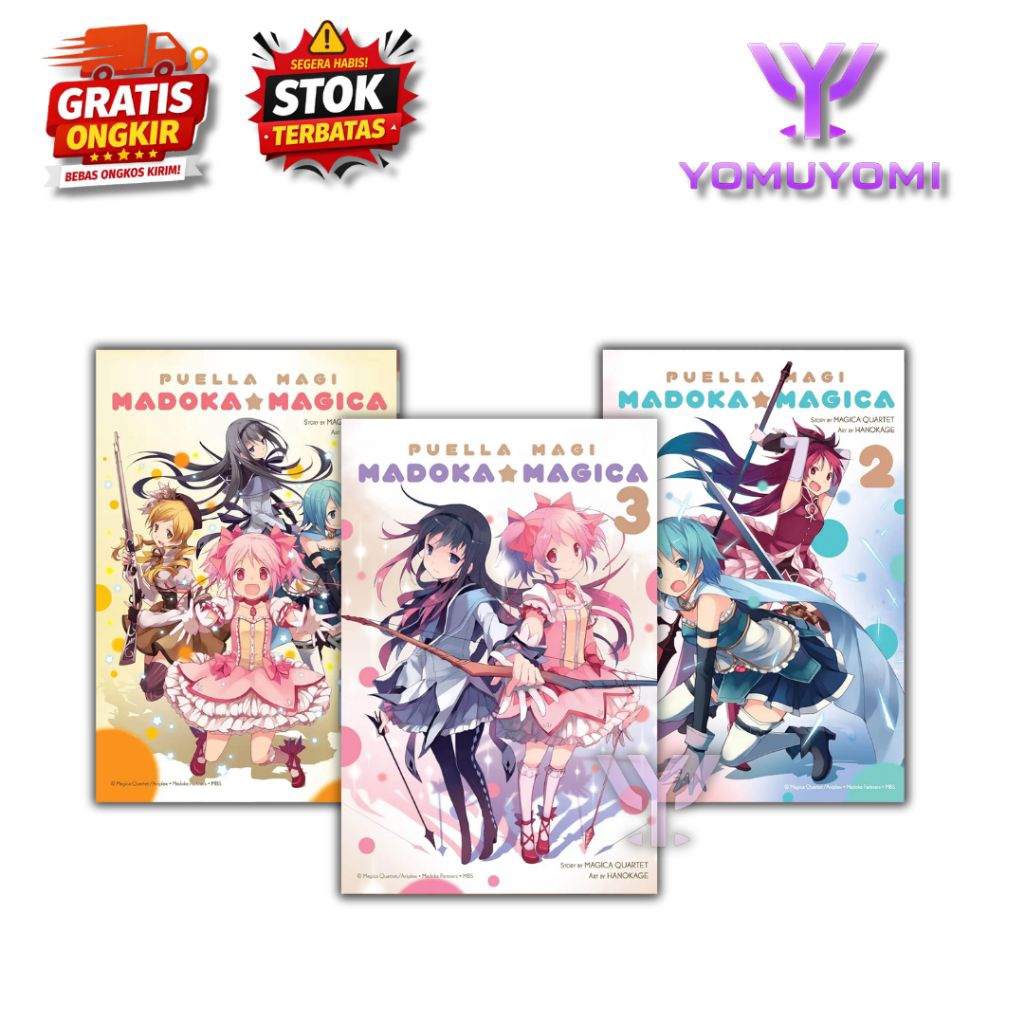 Puella Magi Madoka Magica, Vol. 1 - 3 (manga) by Magica Magica Quartet (english)