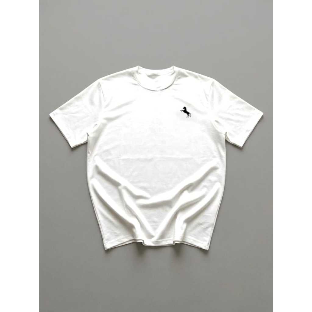 Kaos Oversize Pria OLOP RPL Lengan Pendek Polos Cotton Putih T-Shirt Kekinian Cowok