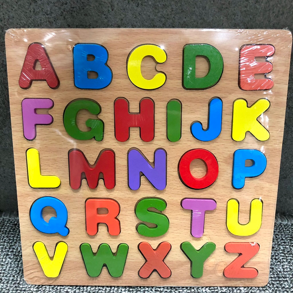 Puzzle huruf/Alphabet puzzle/Puzzle huruf bongkar pasang