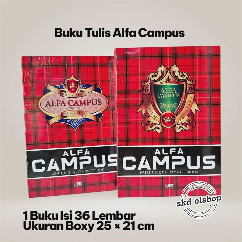 Buku tulis Campus Alfa 36 lembar 10 buku | Buku tulis campus panjang isi 36 lembar