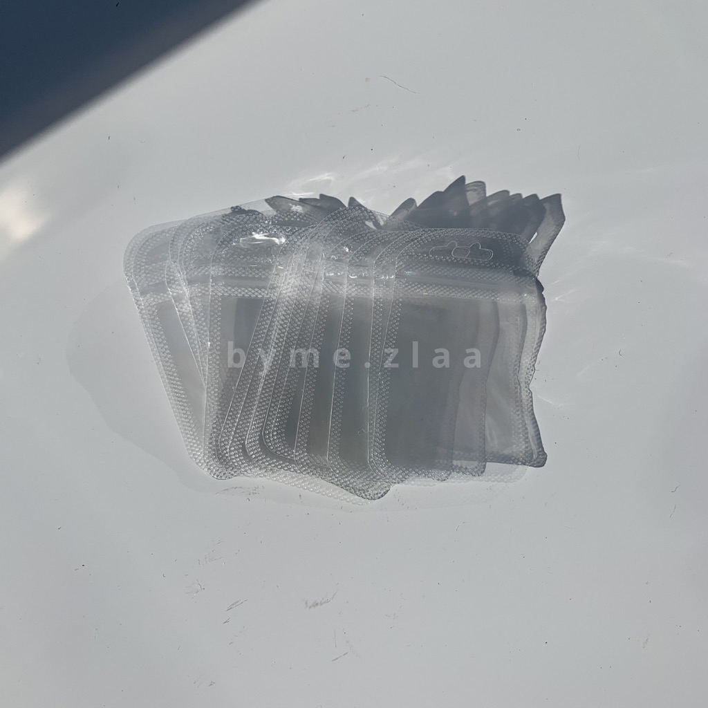 (satuan) Plastik Ziplock Opp - Plastik Klip Souvenir Gantungan Kunci