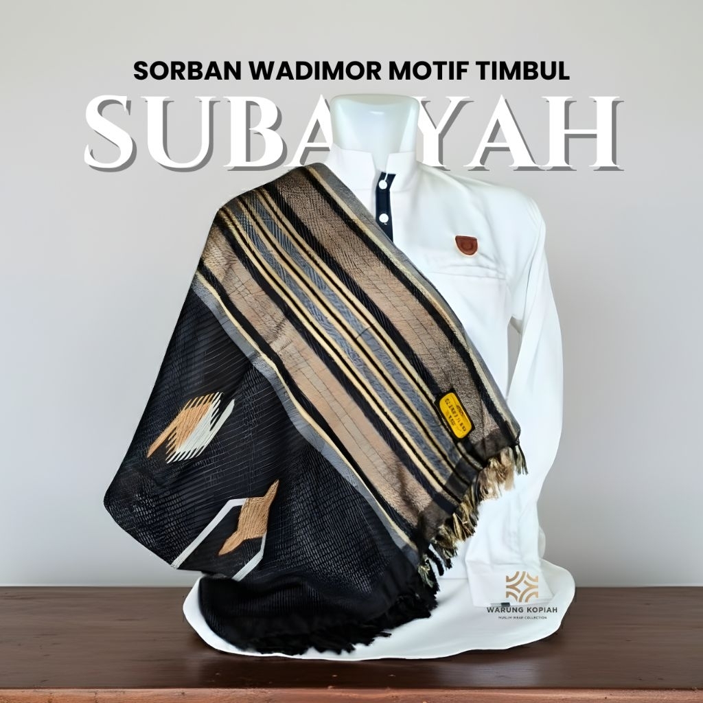 Sorban Wadimor Original Motif Subaiyah – Nyaman & Tak Licin | Sorban Wadimor Batik Songket | Sorban 
