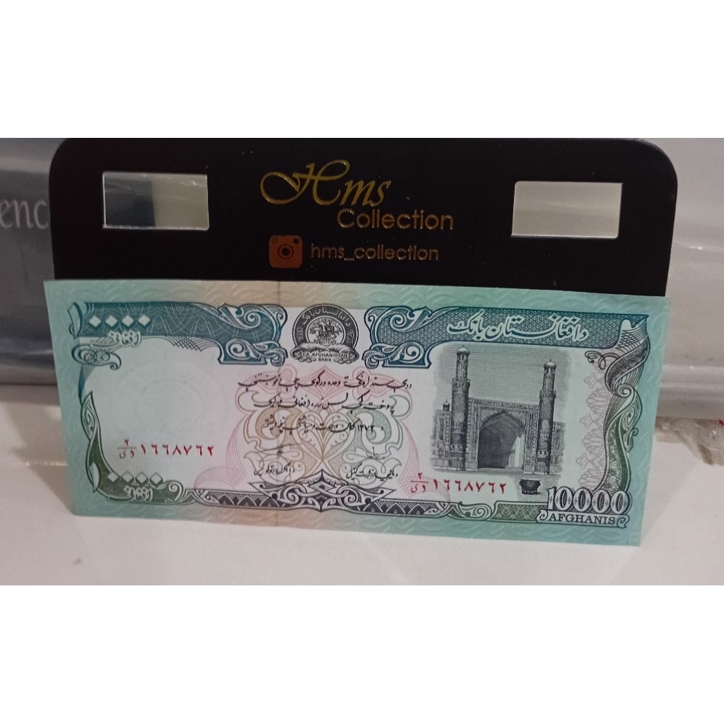 Uang kuno Afghanistan 10000afghanis UNC